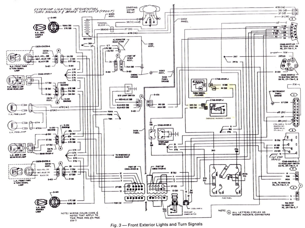 Diagramme électrique pour la Mustang 1969 (en anglais) 1969_m31