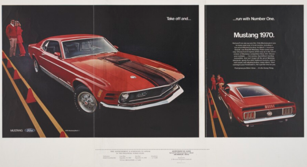 Publicité de la Mustang 1970 en anglais 1970_210