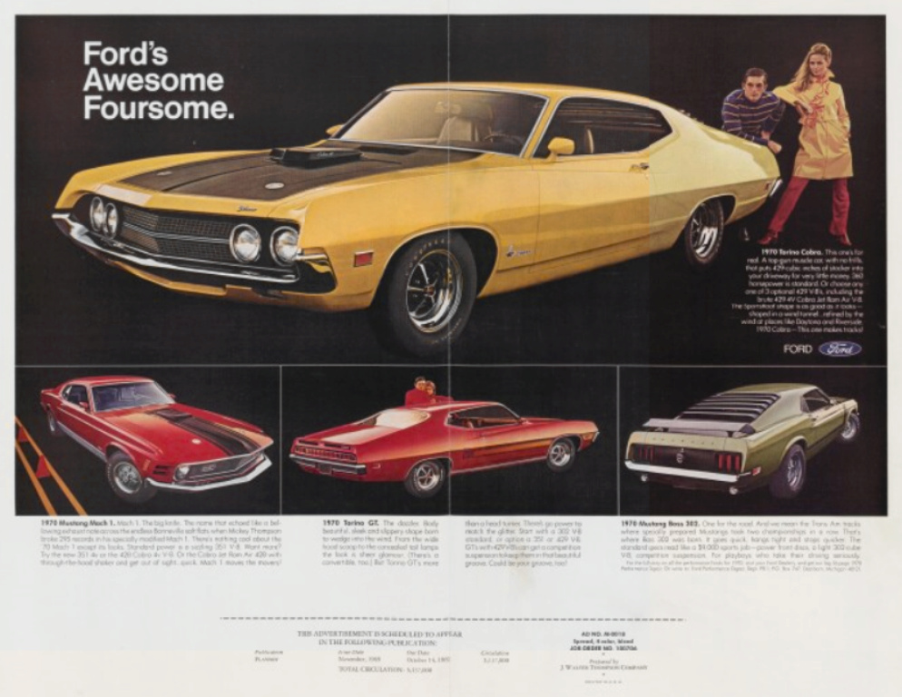 Publicité de la Mustang 1970 en anglais 1970_810