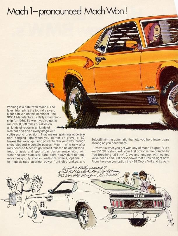 Publicité de la Mustang 1970 en anglais 1970_f10
