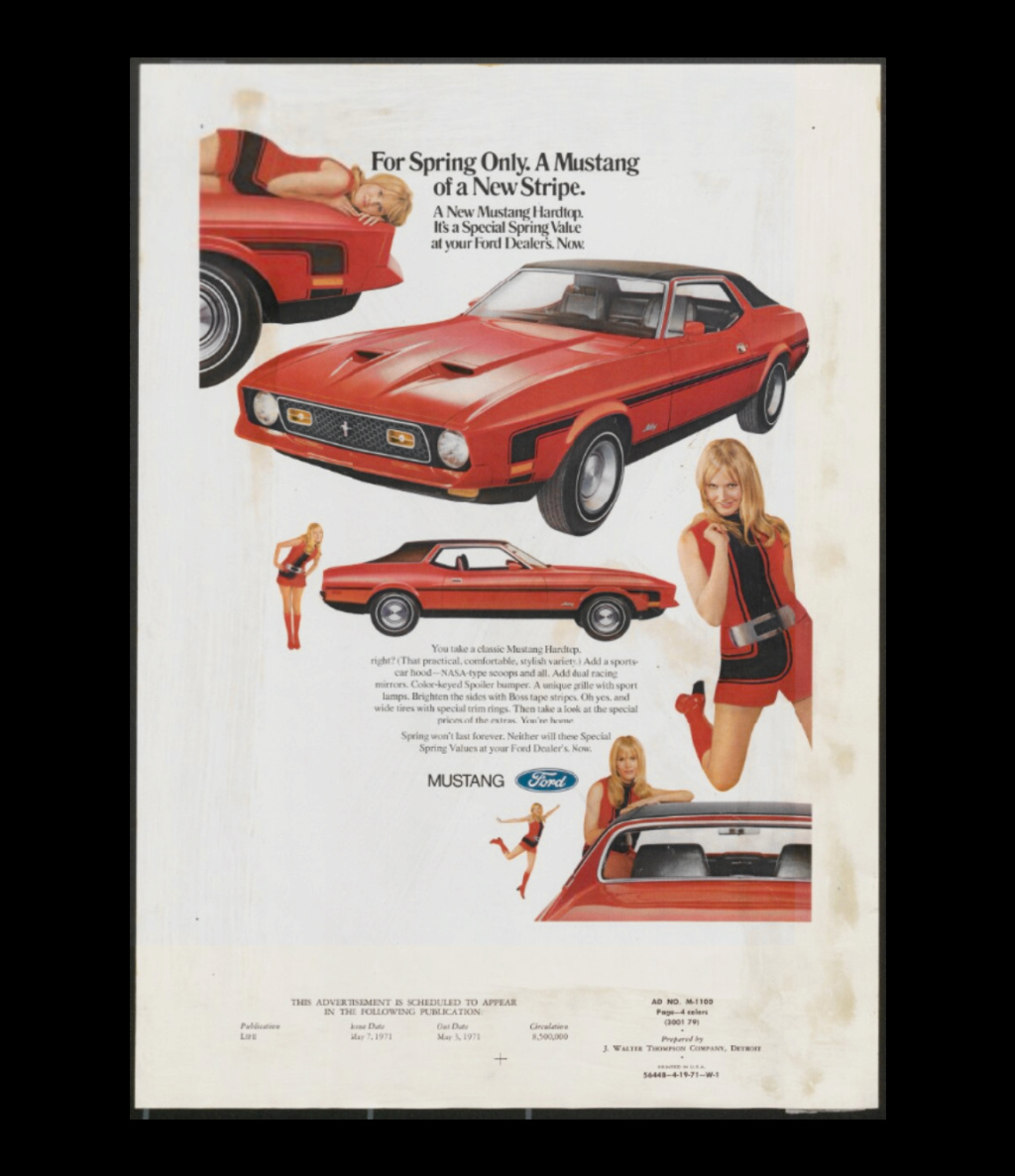 Publicité en anglais pour la Mustang 1971 1971_210