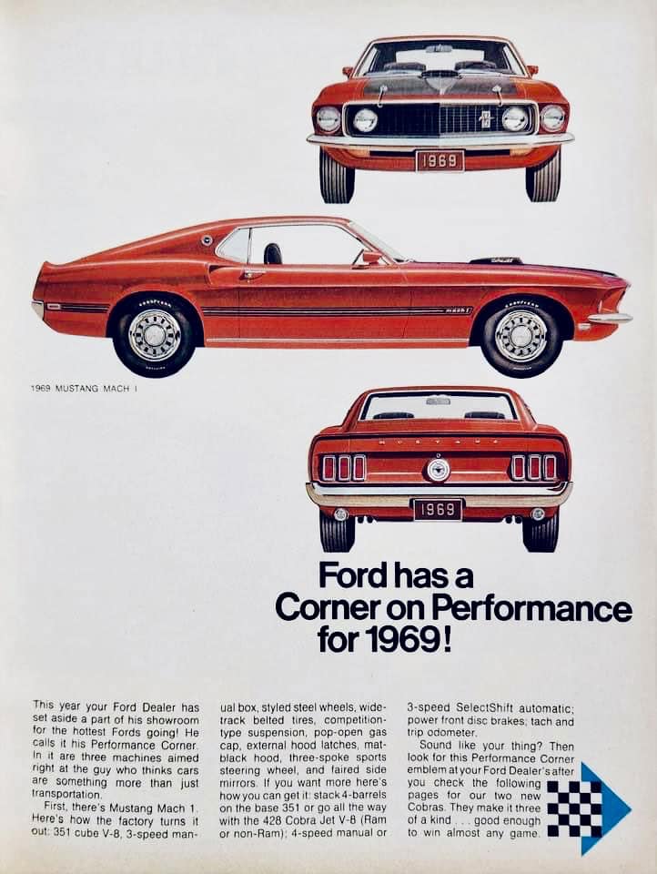 Publicité pour la Mustang 1969 en anglais 39670510