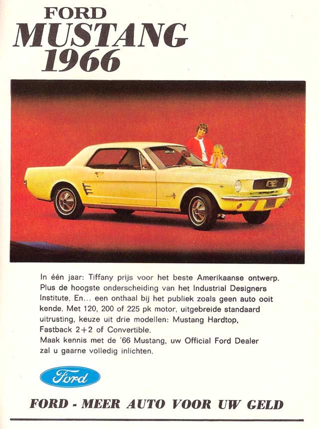 Publicité en Néerlandais pour la Mustang 1966 57d13c10