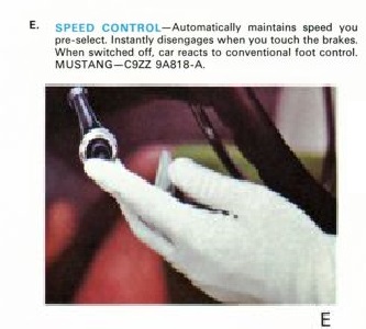 34) Option: Régulateur de vitesse (cruise control) pour Mustang 1969 69ford10