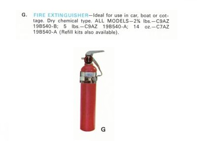 102) Accessoire: Extincteur de feu pour Mustang 1969 69ford56