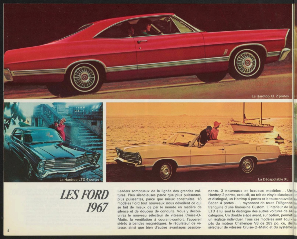 Brochure de vente en français "... Toujours en tête avec Ford 1967 ! "  Broch107