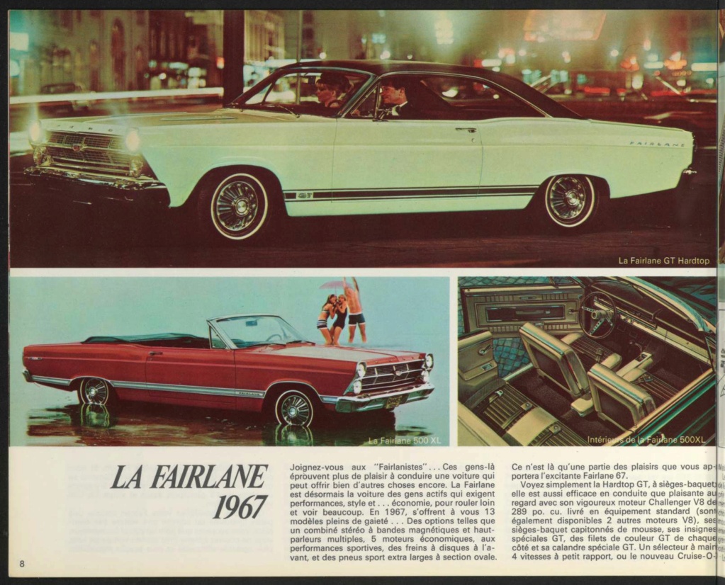 Brochure de vente en français "... Toujours en tête avec Ford 1967 ! "  Broch109