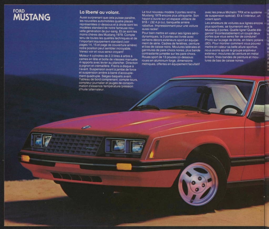 Brochure Mustang 1979 en français (Québec) Broch122
