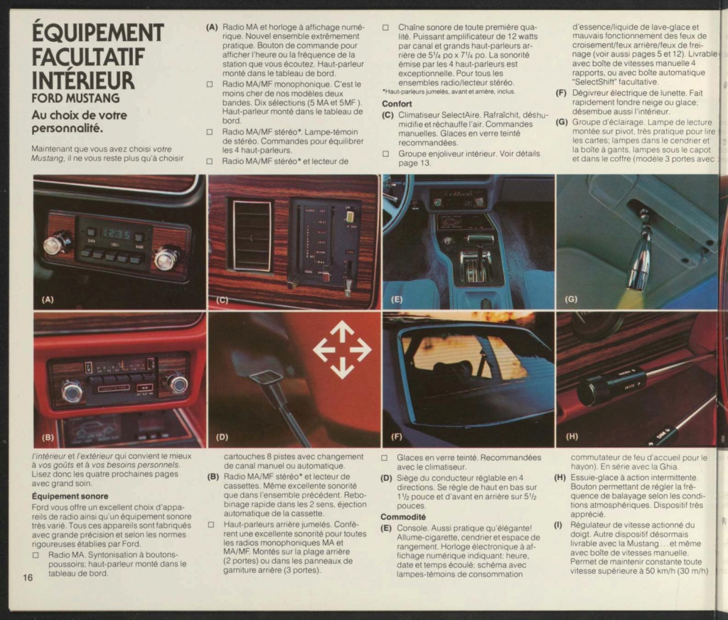Brochure Mustang 1979 en français (Québec) Broch135