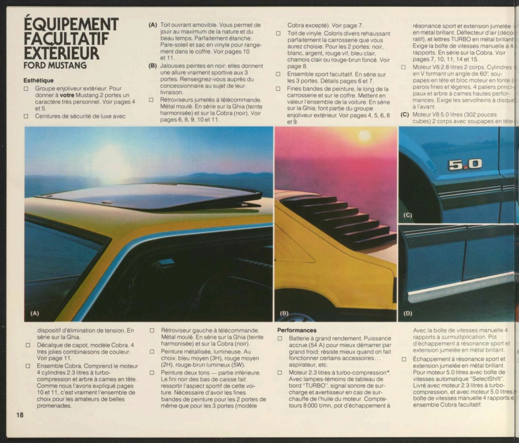 Brochure Mustang 1979 en français (Québec) Broch136