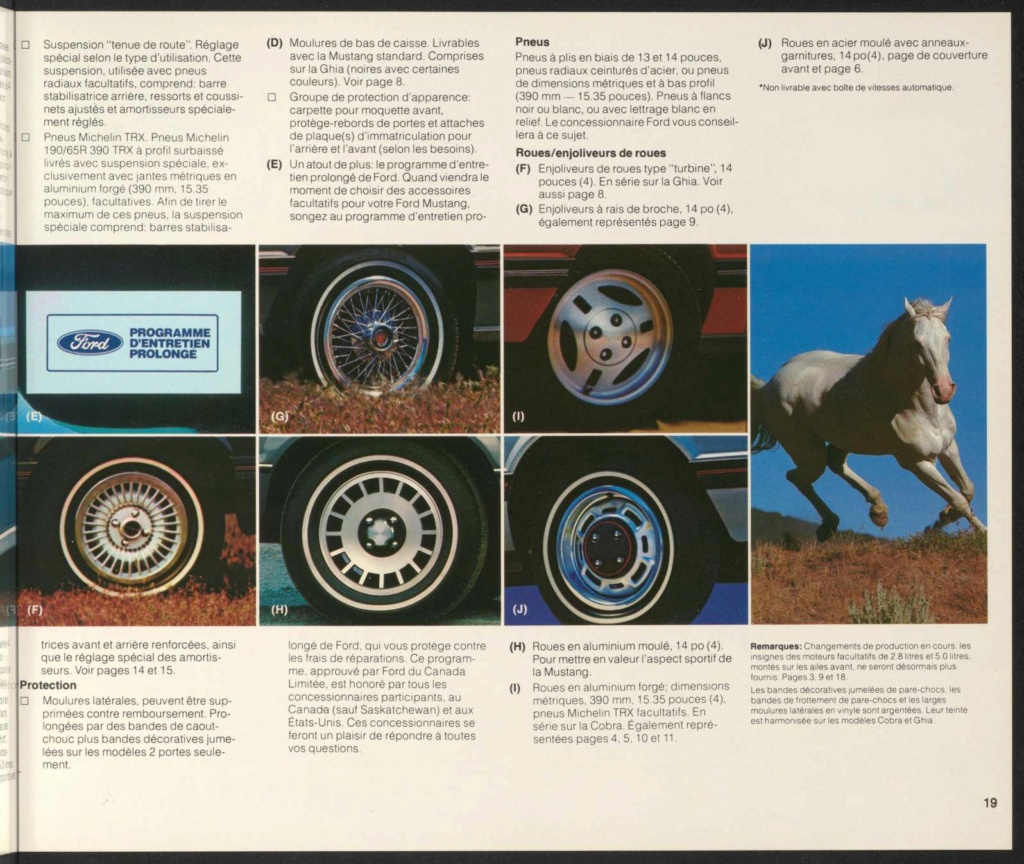 Brochure Mustang 1979 en français (Québec) Broch137