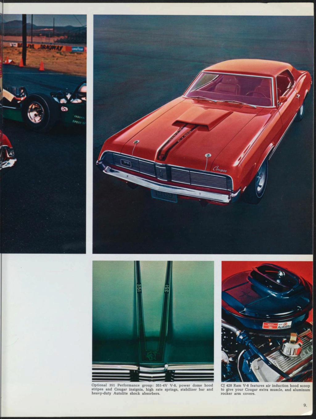  Brochure de vente Mercury Cougar 1969 en Anglais Broch147
