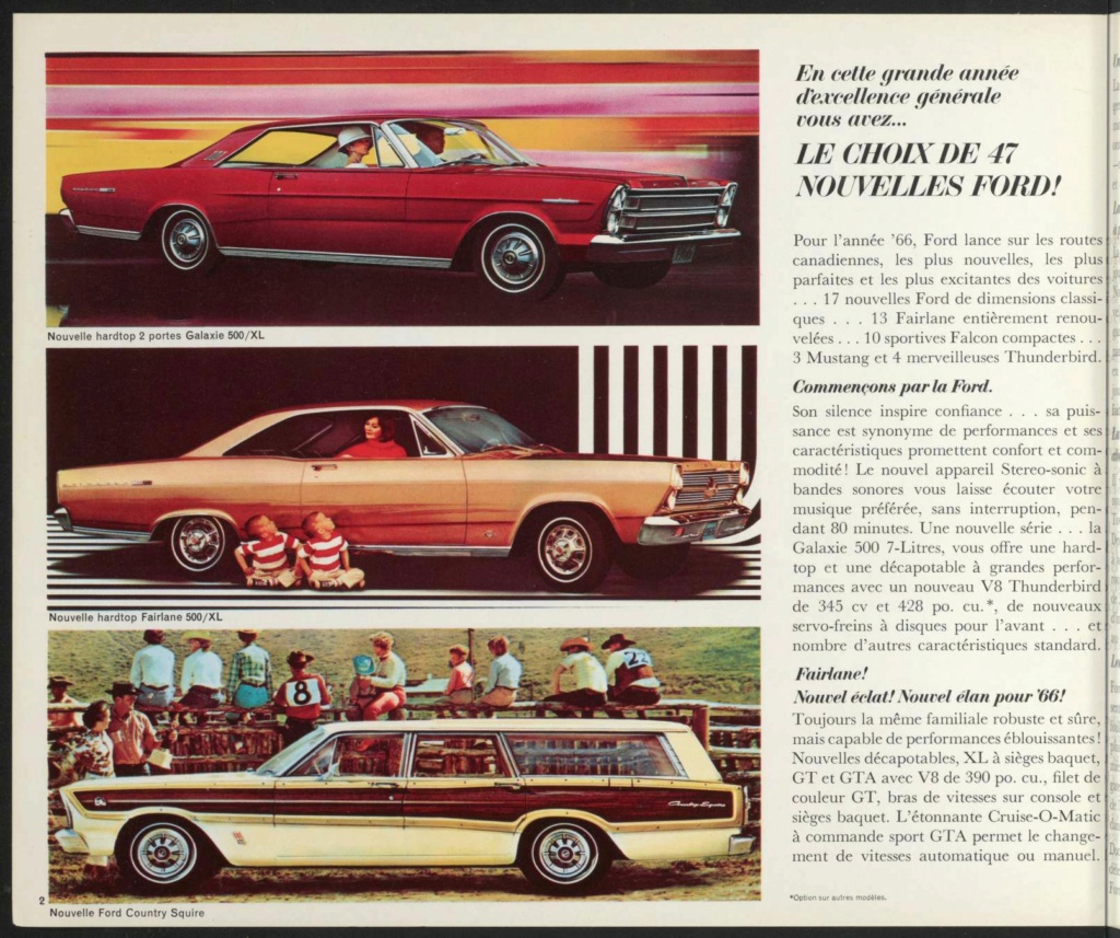 Brochure de vente des Ford de 1966 (En français) Broch161