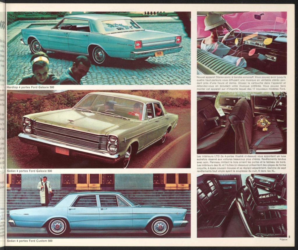 Brochure de vente des Ford de 1966 (En français) Broch163