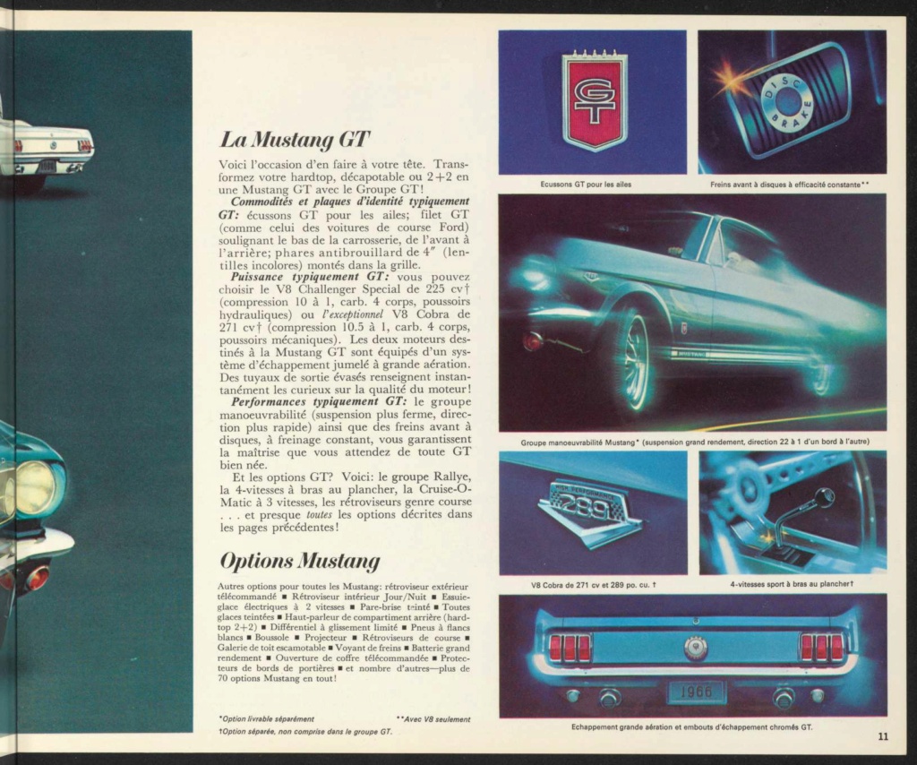 Brochure de vente Mustang 1966 en français (Canada) Brochu38