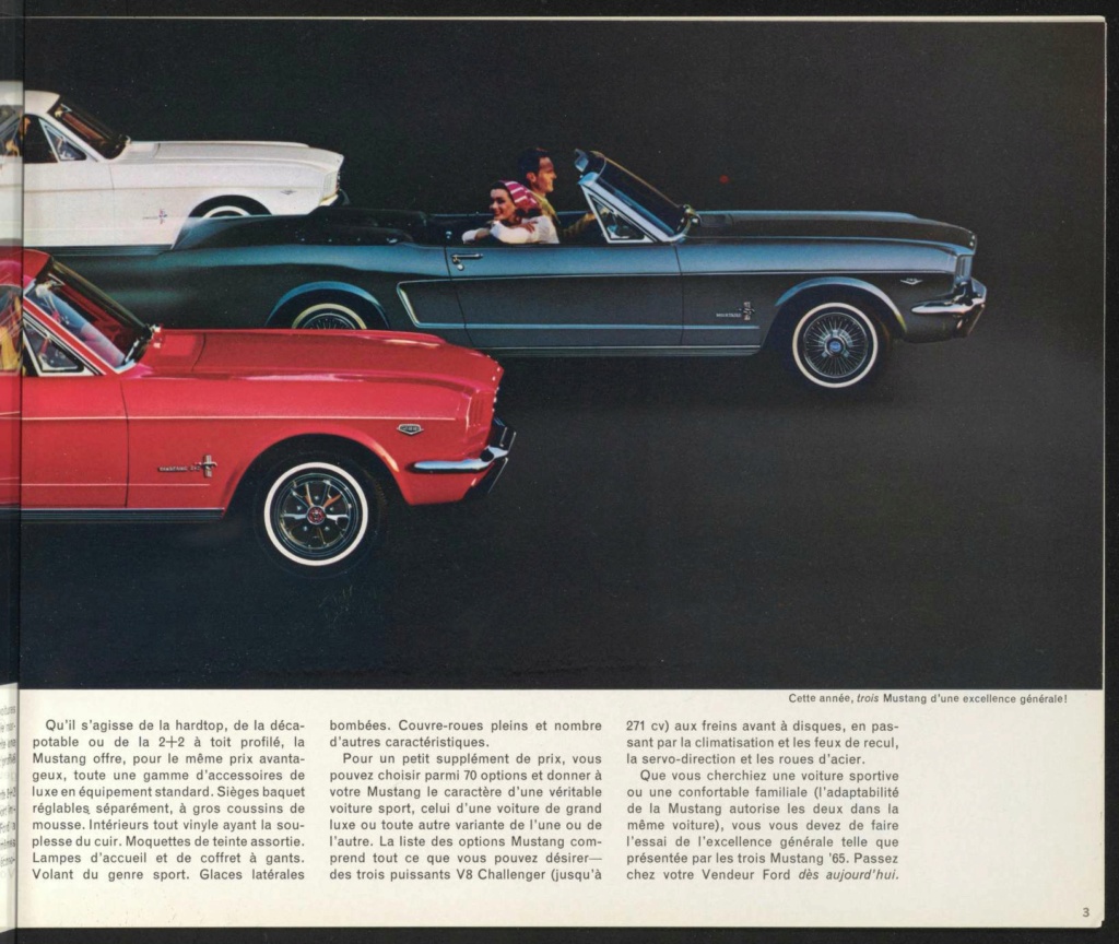 Brochure de vente Mustang 1965 en français (Canada) Brochu49