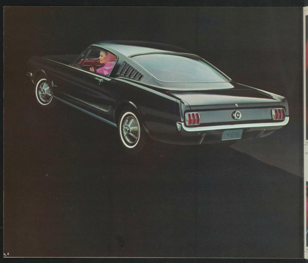 Brochure de vente Mustang 1965 en français (Canada) Brochu50