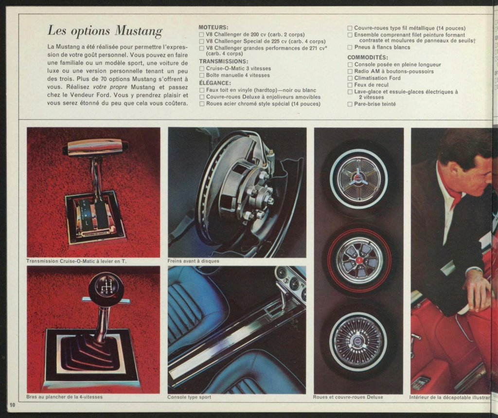Brochure de vente Mustang 1965 en français (Canada) Brochu56