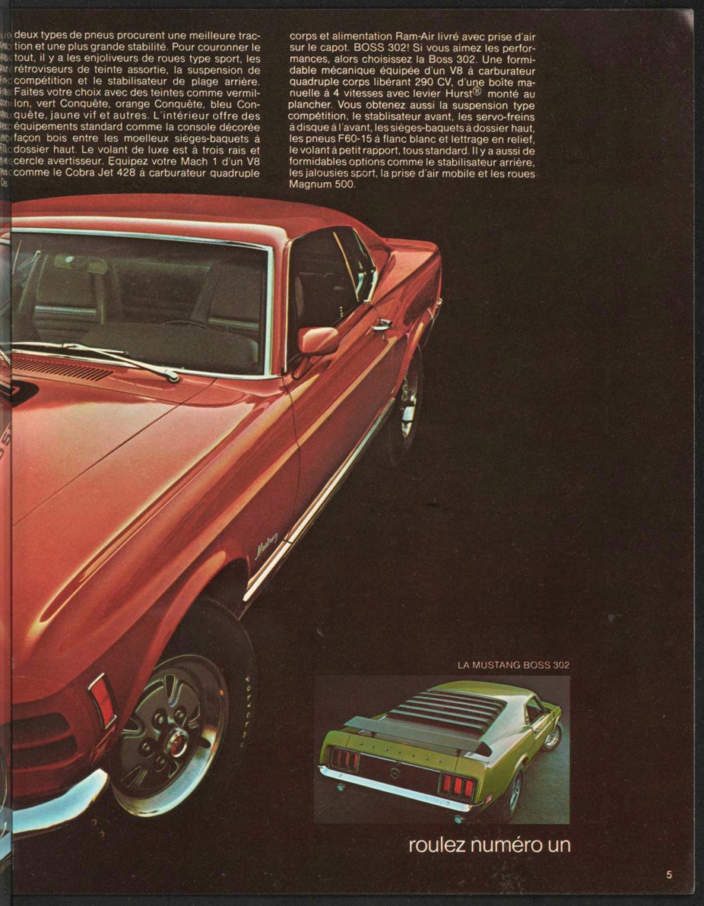  Brochure de vente Mustang 1970 en français (Québec) Brochu79