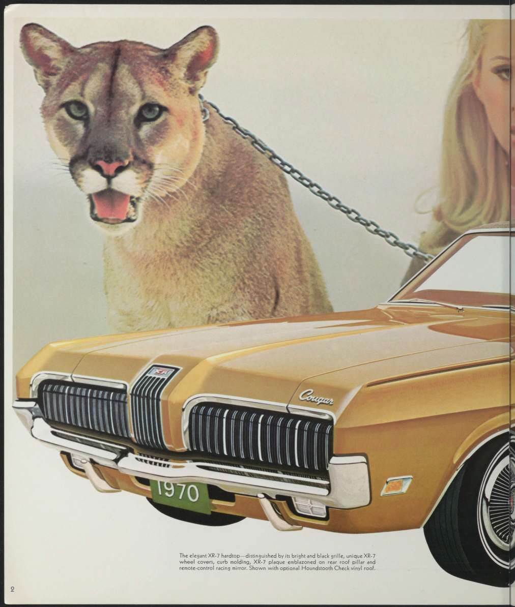 Brochure en anglais pour la Cougar 1970 Brochu92