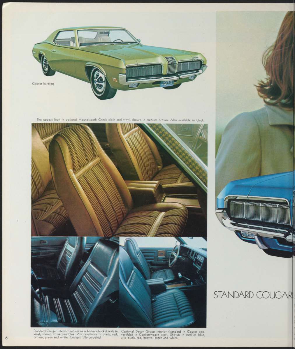 Brochure en anglais pour la Cougar 1970 Brochu96