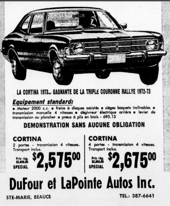 Dufour & Lapointe automobiles inc. Dufour12