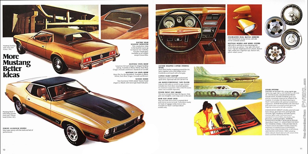 Brochure de vente: Mustang 1973 (version reproduction) Ford_m18