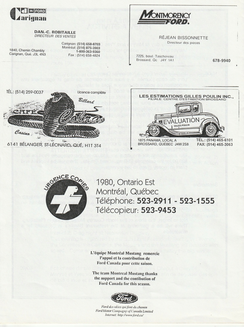 Montréal Mustang dans le temps! 1981 à aujourd'hui (Histoire en photos) - Page 8 Img_2452