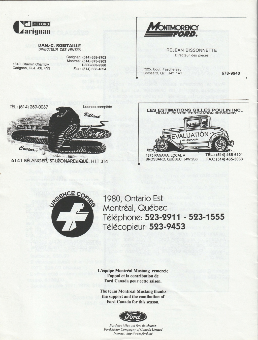 Montréal Mustang dans le temps! 1981 à aujourd'hui (Histoire en photos) - Page 8 Img_2475