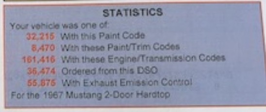 (131) Option: Contrôle des émissions d'échappement ( exhaust emission control ) pour Mustang 1967 Marti_13