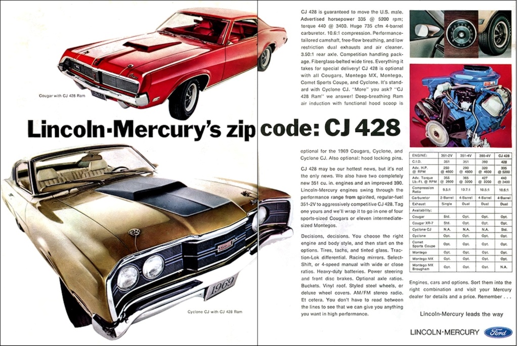  Publicité en anglais pour la Cougar 1969 Mercur21