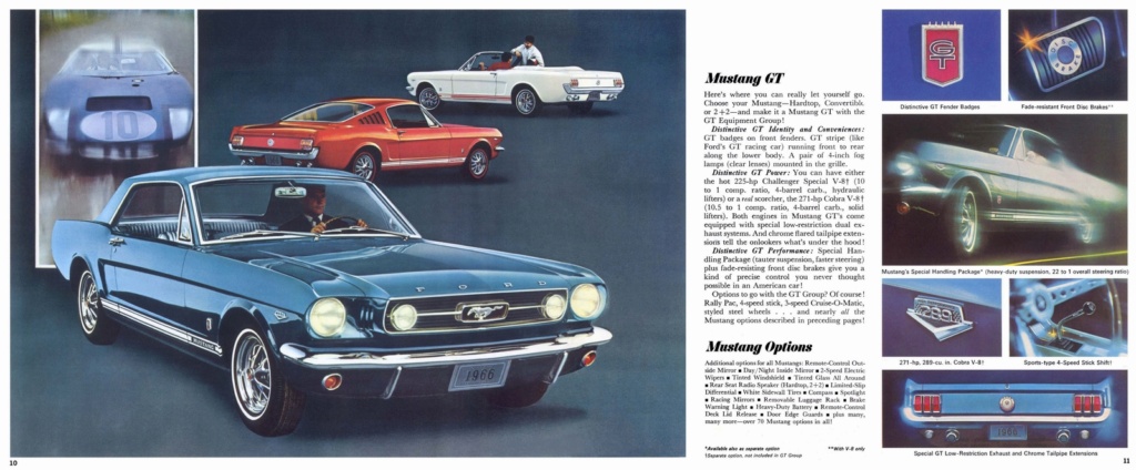 Brochure de vente Mustang 1966 en anglais (Édition US 8-65) N_196613