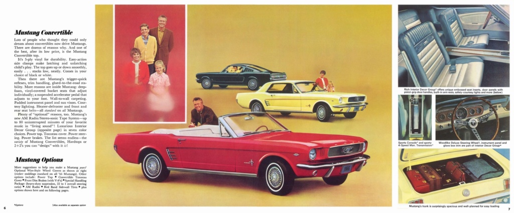 Brochure de vente Mustang 1966 en anglais (Édition US 8-65) N_196614