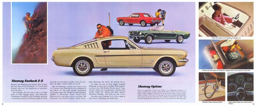 Brochure de vente Mustang 1966 en anglais (Édition US 8-65) N_196615