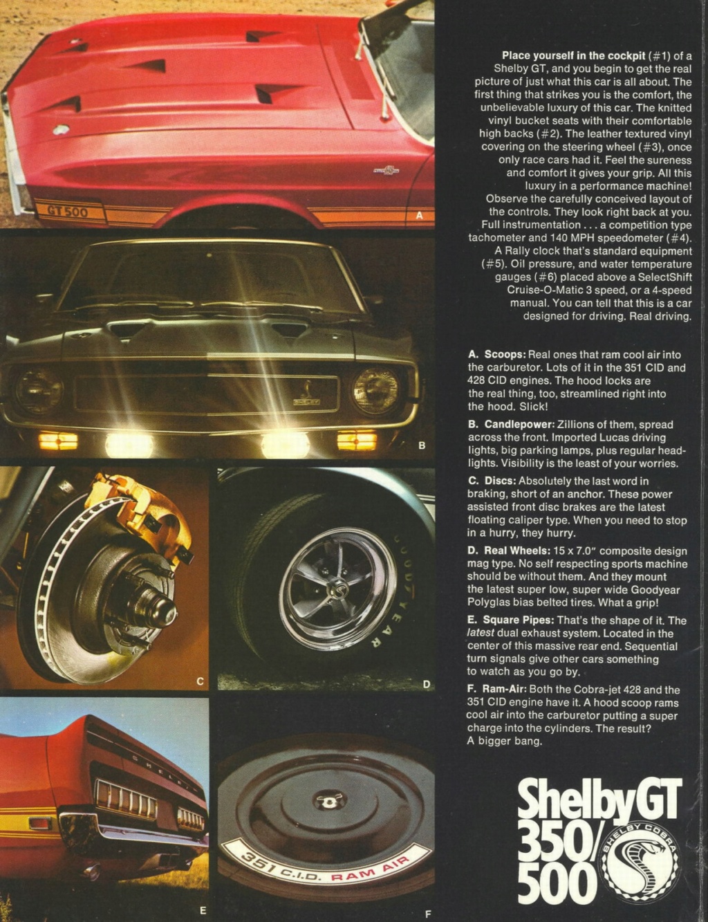 Brochure de vente en anglais: Shelby 1969 N_196920