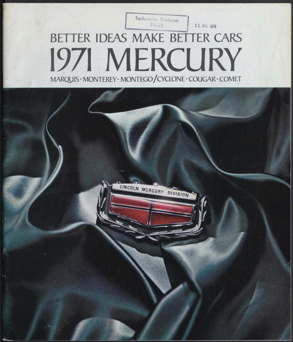 Brochure de vente automobile des Mercury 1971 (en anglais, version Américaine M71-102) Nouv1015