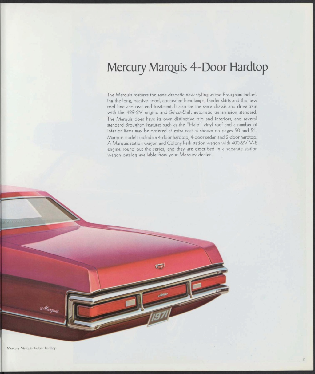 Brochure de vente automobile des Mercury 1971 (en anglais, version Américaine M71-102) Nouv1022