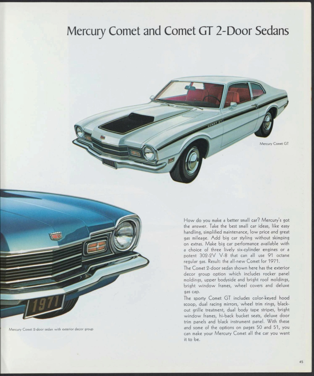 Brochure de vente automobile des Mercury 1971 (en anglais, version Américaine M71-102) Nouv1062