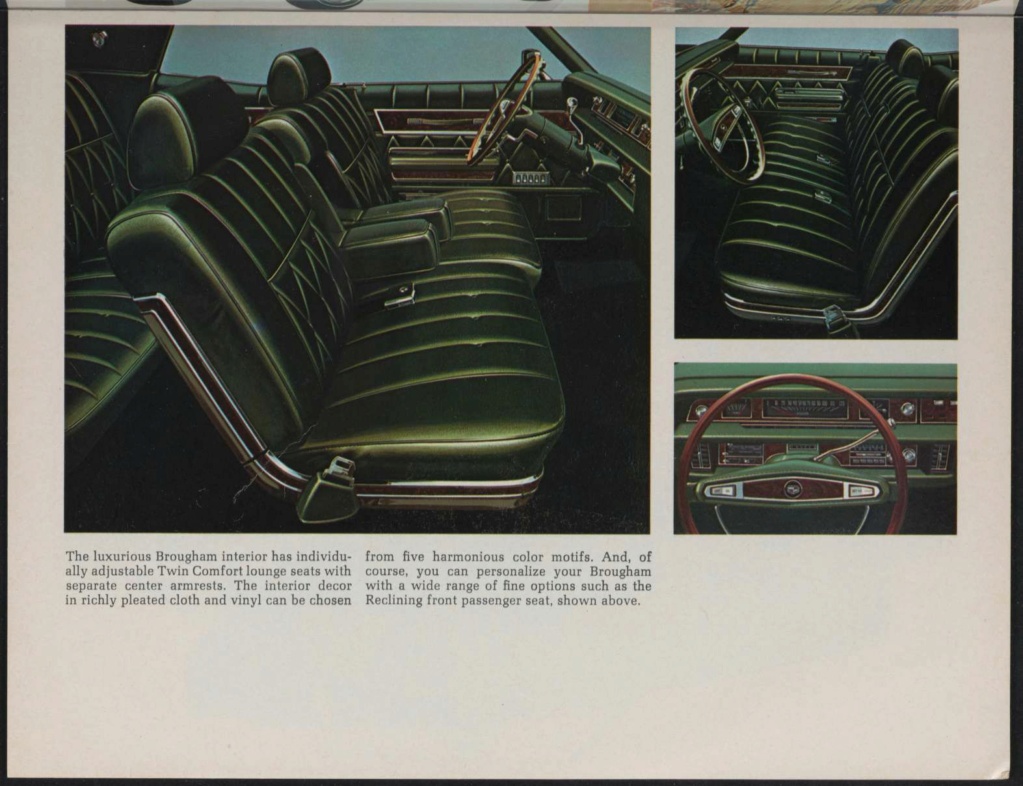 Brochure de vente des Mercury 1969 , anglais américain Nouv1071