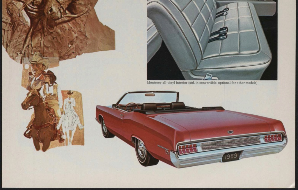 Brochure de vente des Mercury 1969 , anglais américain Nouv1074