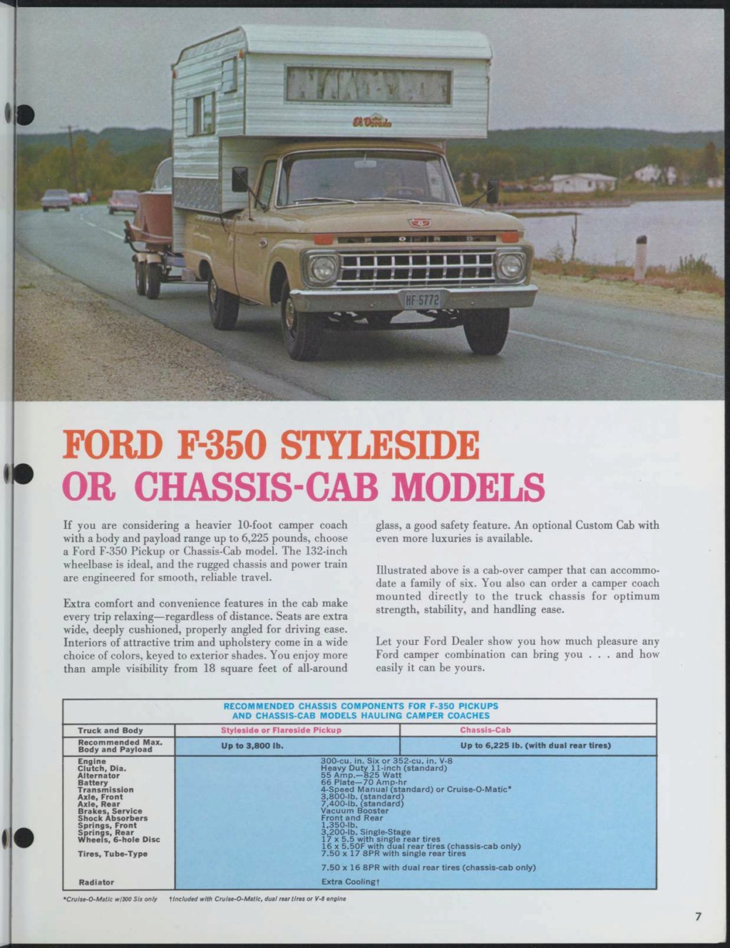 Brochure: 1965 Ford cars & trucks recreational (en anglais) Nouv1109