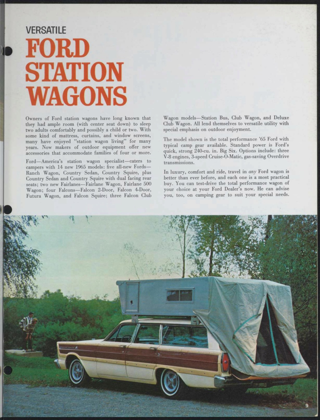Brochure: 1965 Ford cars & trucks recreational (en anglais) Nouv1110
