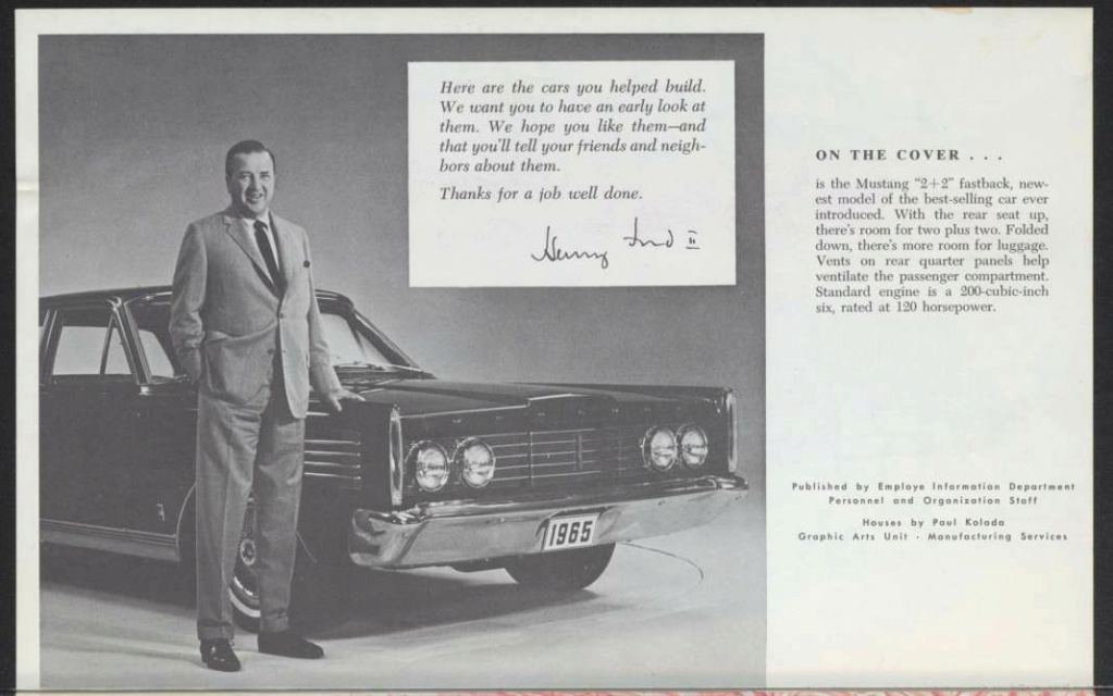Brochure: !965 Ford family of cars Nouv1120