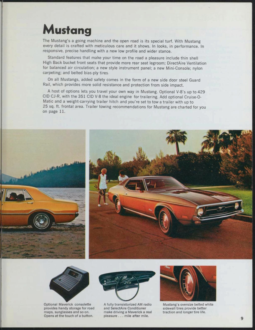 Brochure 1971: Ford recreation vehicule, cars & truck (en anglais) Nouv1308