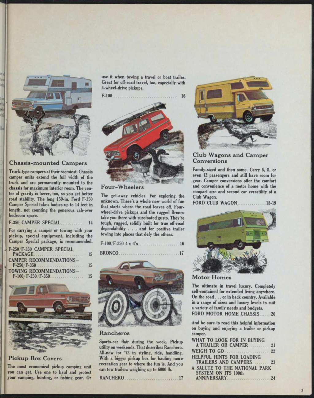 Brochure: Ford 1972 recreation vehicules Nouv1325