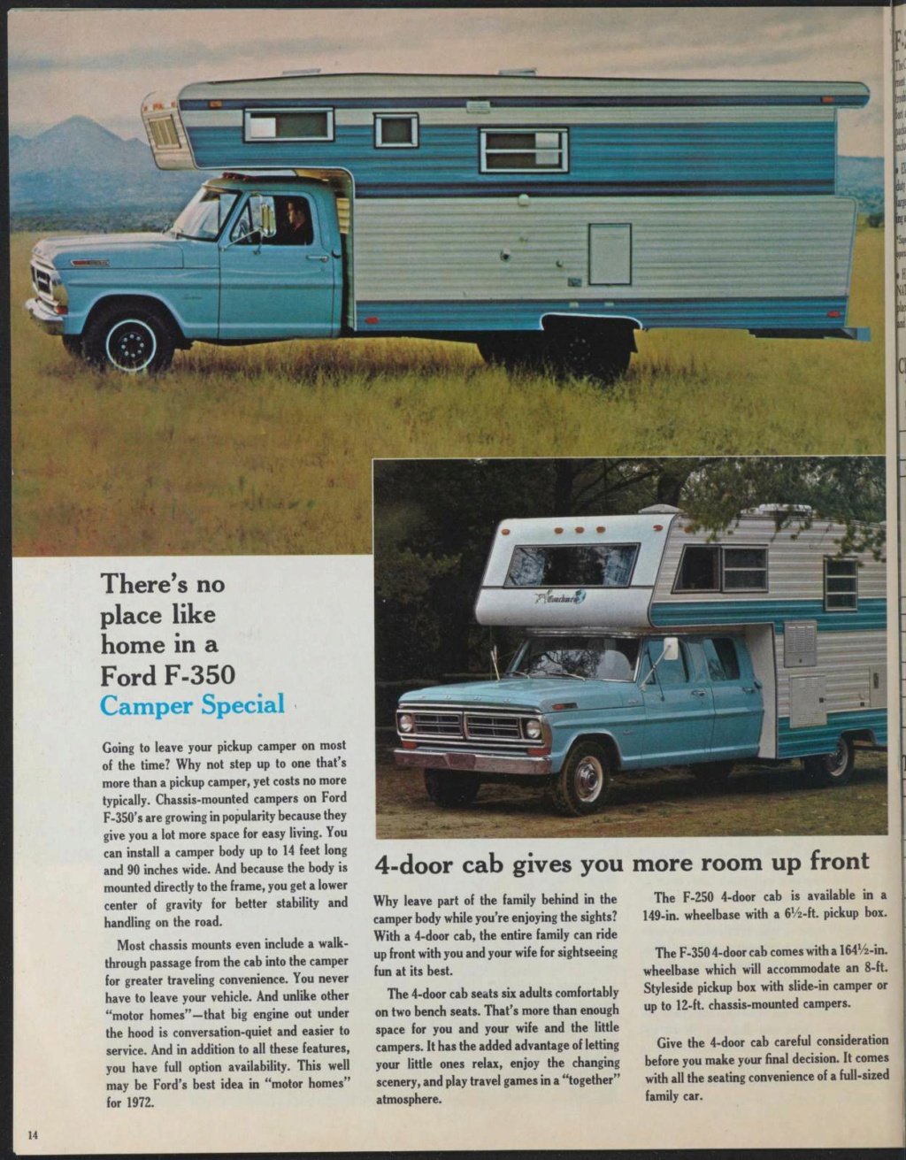 Brochure: Ford 1972 recreation vehicules Nouv1337