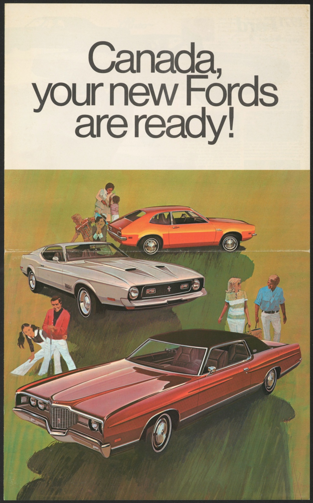  Brochure de vente  automobile de Ford du Canada, 1971 (en anglais) Nouve329