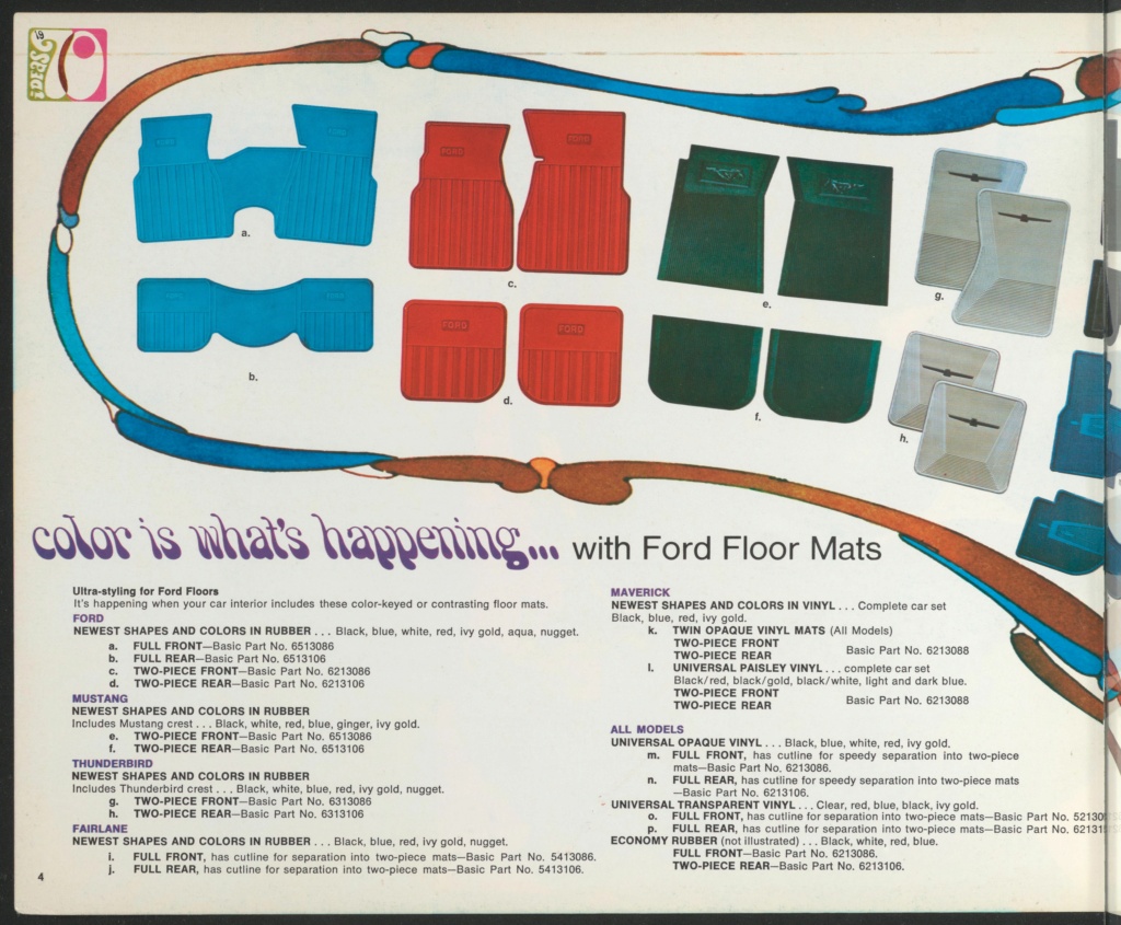 Brochure des accessoires Ford de 1970 (en anglais) Nouve335