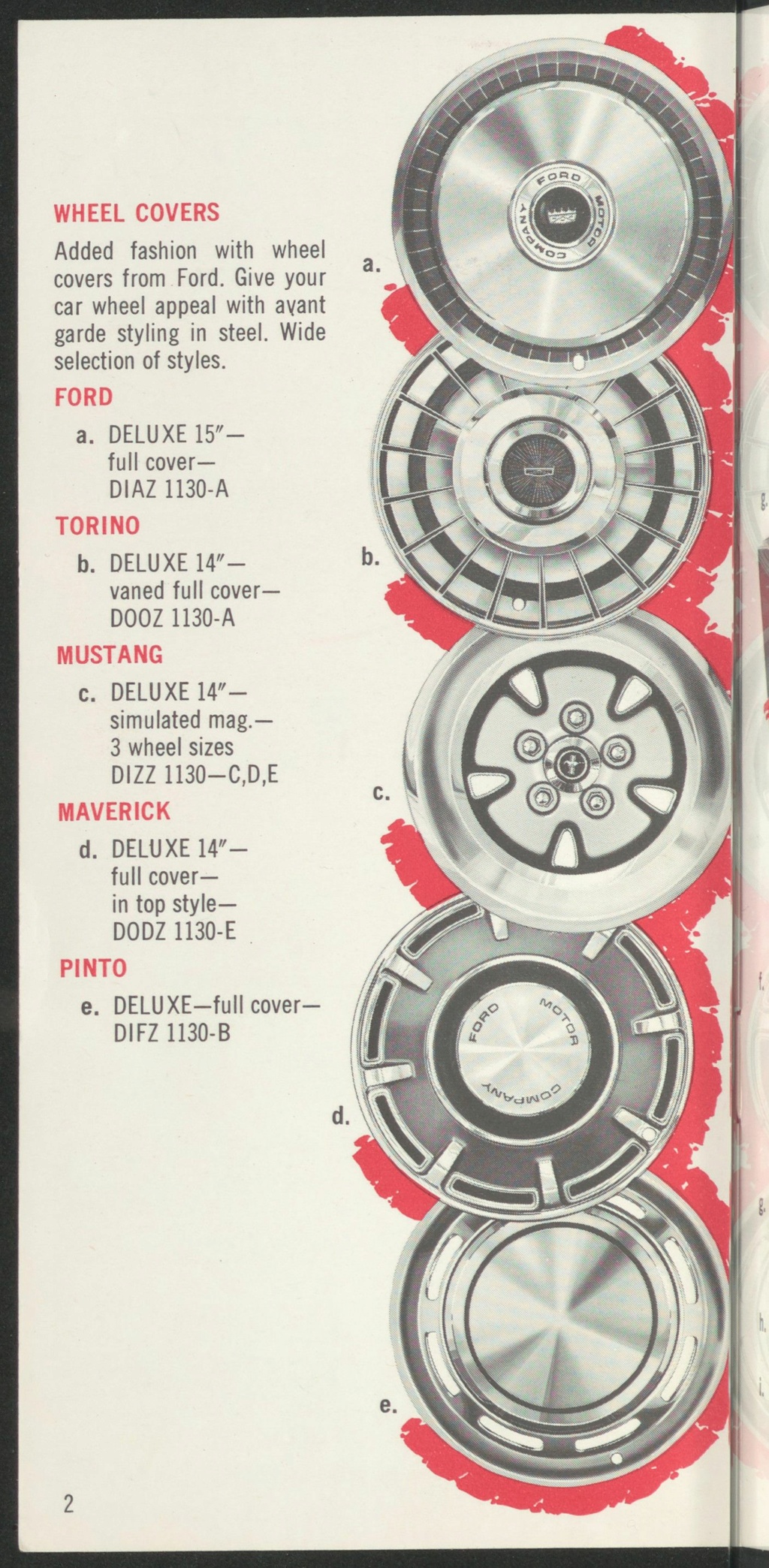 Brochure des accessoires Ford en 1971 (en anglais) Nouve361