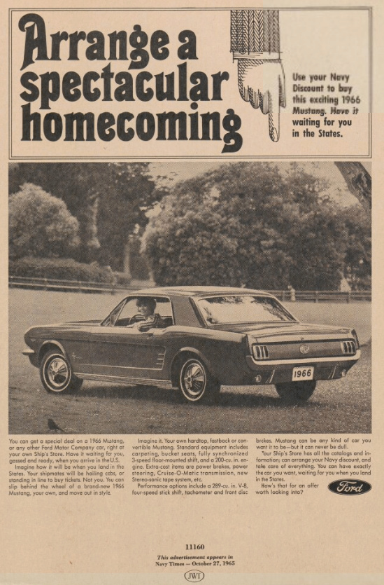 Publicité en anglais de Mustang 1966 Nouve376